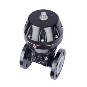 EG6B41F46 ANSI150LBステンレス鋼304316 1.6mpaWCBフッ素ライニングF4 F46PFA空気圧フランジダイヤフラムバルブ