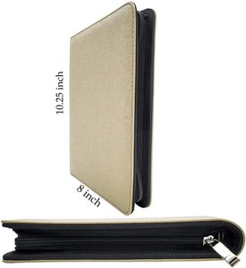 6 Vòng Họp Da Chương Trình Nghị Sự Zip Tập Tin Thư Mục Văn Phòng Tùy Chỉnh Da Tài Liệu Tập Tin Chủ A5 Padfolio Danh Mục Đầu Tư - Product Image 5