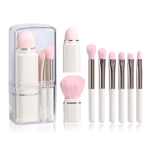 8 in 1 geri çekilebilir makyaj fırçalar vakfı kaş dudak göz farı fırçalar seyahat Pincel pinpinceaux - Product Image 1