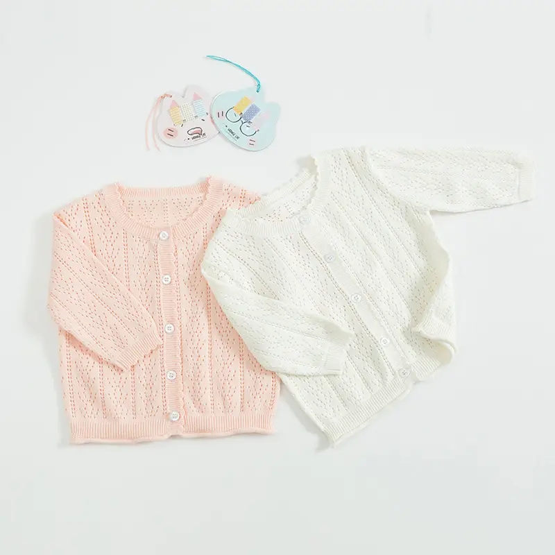 INS Style Baby Mädchen Pullover Strick Winter Kleinkind Kleidung Hohl Strickjacke Kinder Langarm Jacke Kinder Pullover Tops