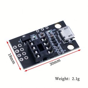 ATtiny13A / ATtiny25 / ATtiny45 / ATtiny85 Pluggable ATTINY programmazione di sviluppo a bordo nudo - Product Image 4
