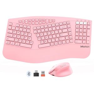 MEETION DirectorB Split <strong>Keyboard</strong> and <strong>Mouse</strong> Kit 121 Keys BT1 BT2 2.4G Wireless Office <strong>Custom</strong> Split Ergonomic <strong>Keyboard</strong> Manufacture - Product Image 1