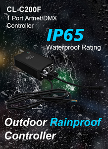 24V RGB/ RGBW al aire libre a prueba de lluvia 1 puertos controlador Artnet DMX controlador de iluminación de escenario - Product Image 5