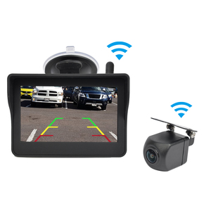 PJAUTO 4.3 Inch Digital <strong>Wireless</strong> Rear View Car Backup Camera Monitor Kit Parking <strong>Reverse</strong> Camera <strong>System</strong> for Car Pickup vans Suv - Product Image 1