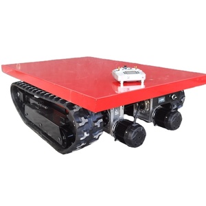 Pista del tren de rodaje de 1 tonelada, oruga de goma que carga 100Kg/800kg, plataforma robótica, tren de rodaje de chasis con orugas de goma - Product Image 3