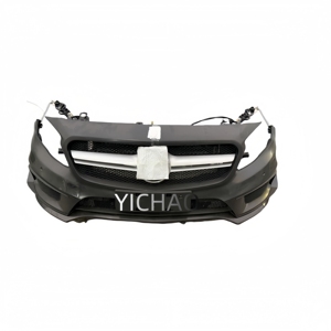 Hot Selling ForMercedes-Benz GLA X156 AMG Car Front Face Body <strong>Kit</strong> with Front Bumper Grille Radiator Bumper Beam