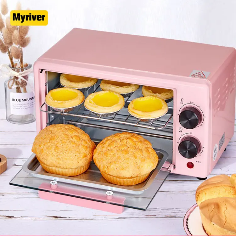 Myriver-parrilla eléctrica Digital para Pizza, máquina de pan, tostadora, horno de aire, temporizador de convección, interruptor, superventas