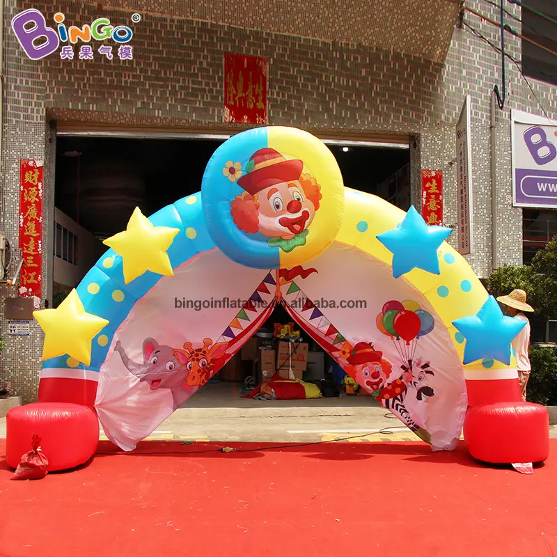 Inflável estrela Cartoon Archway diversões palco decoração arco inflável eventos inflável balão Archs