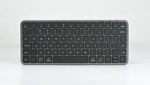 Miniteclado inalámbrico de aluminio de modo dual OEM al por mayor (BT + 2,4G) con batería de litio y retroiluminado para ordenador portátil/de sobremesa/ordenador - Product Image 5
