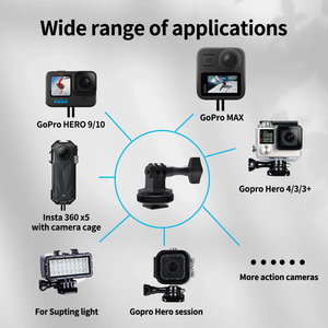 Nhôm CNC Thumbscrew Adapter <span class=keywords><strong>Monopod</strong></span> Núi Cho GoPro Anh Hùng 8/9/10/11/12 Tripod Núi Cho DJI Osmo Tương Thích Hành Động Kim Loại - Product Image 5