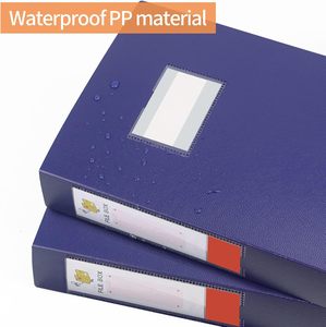 A4ストレージファイルボックスアーカイブケース65mmスパインボックスファイルドキュメントストレージボックスオフィススクール用 - Product Image 3