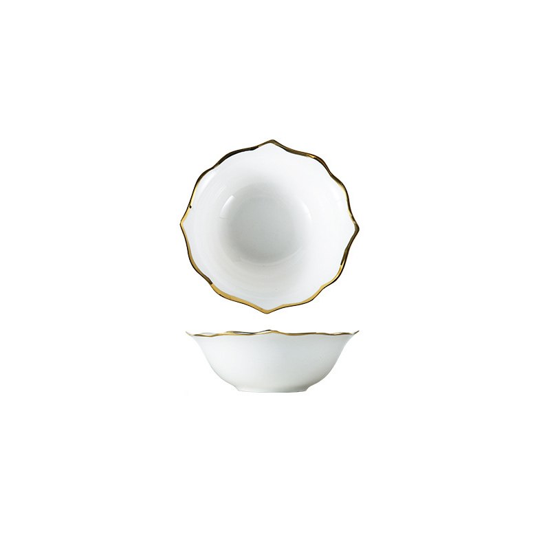 6" Gold Rim Bowl