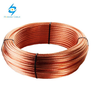 Katı telli yumuşak çekilmiş çıplak parlak bakır topraklama kablosu 12 10 8 6 4 2 AWG havai uygulama için - Product Image 4