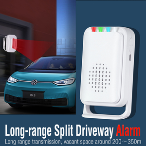 Radar inalámbrico de seguridad de detección Dual de largo alcance Sensor de movimiento PIR impermeable al aire libre alarma de entrada visitantes campanas de coche
