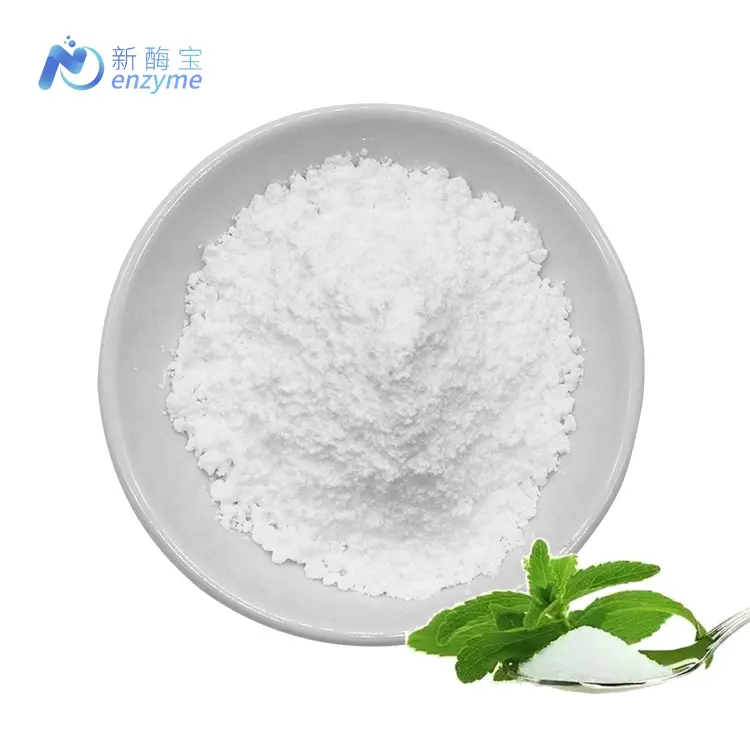 Novenzyme Wholesale Organic 100% Natural Sweetener Stevia Leaf Extract Powder Stevioside