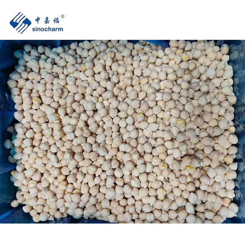 Sinocharm BRC A 9-13mm 10kg Bulk Package Wholesale Price IQF Frozen Chickpeas with High Nutrition