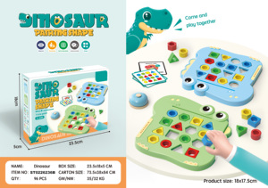 ITTL, recién llegado, juguetes educativos para edades tempranas baratos, rompecabezas geométrico de dinosaurio, herramienta de aprendizaje de configuración geométrica - Product Image 2