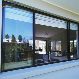 Aislamiento térmico y a prueba de viento Diseño moderno Ventana corredera de aluminio y puertas apiladoras de doble acristalamiento