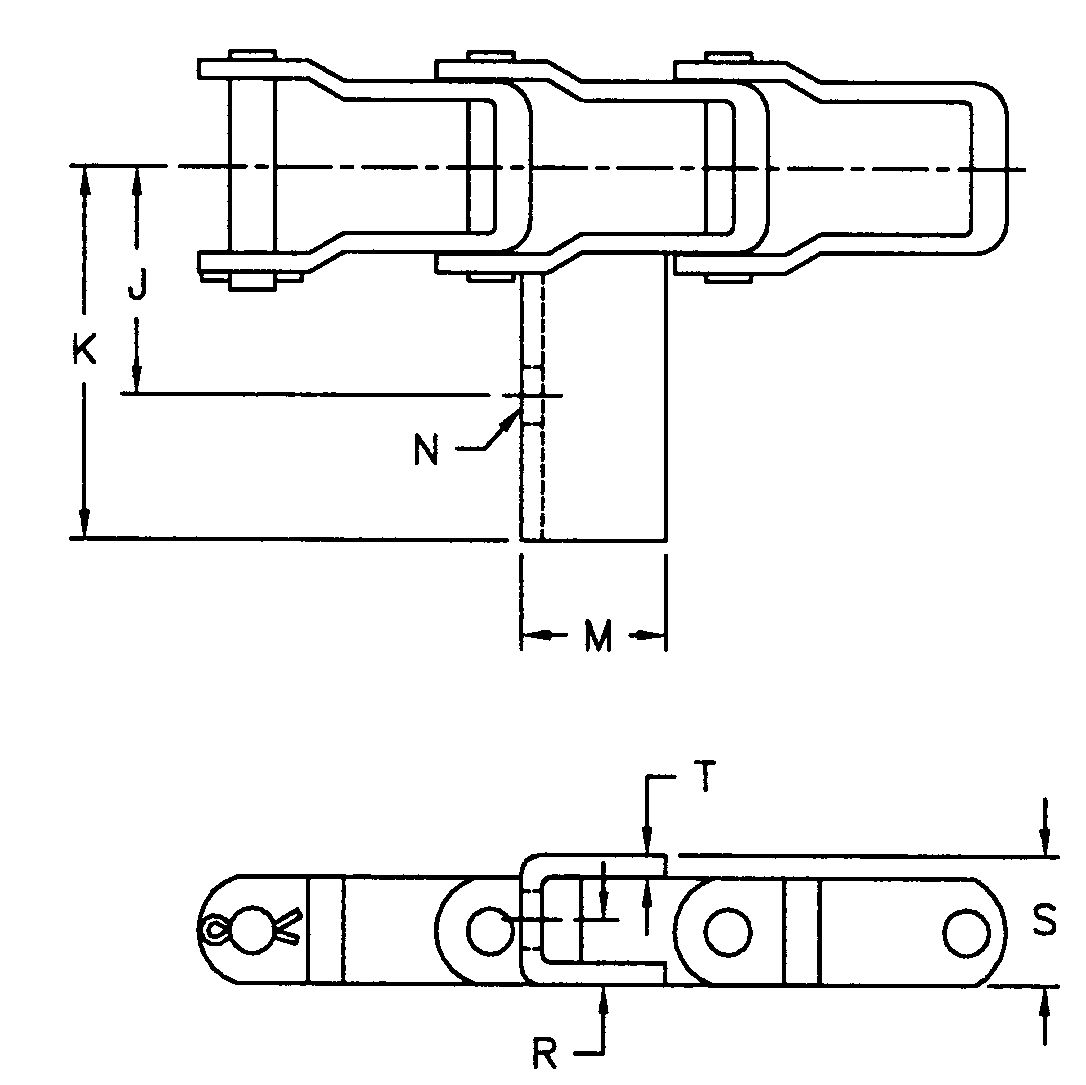 Pintle Chain AL662-G50 AL667X-G50
