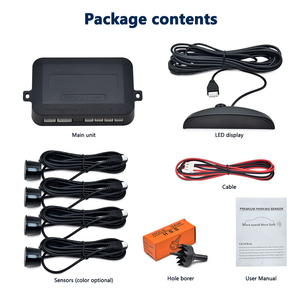 Bazit Auto Reverse Backup Radar Detector cámara de marcha atrás Sensor de aparcamiento de coche con 4 sensores - Product Image 2