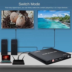 8K 60Hz 4K 120Hz Video Audio 4x2 HDMI Matrix 4 In 2 Out HDMI 2.1 Matrix HDMI Switch Splitter mit Controller