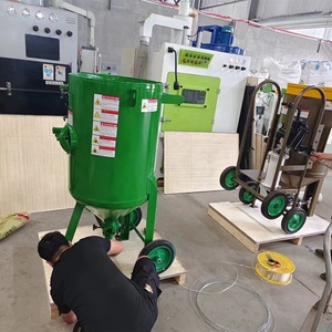 CE sertifikalı taşınabilir blaster mobil manuel Mini çelik atış kum kumlama kum kumlama tankı kumlama tankı - Product Image 6
