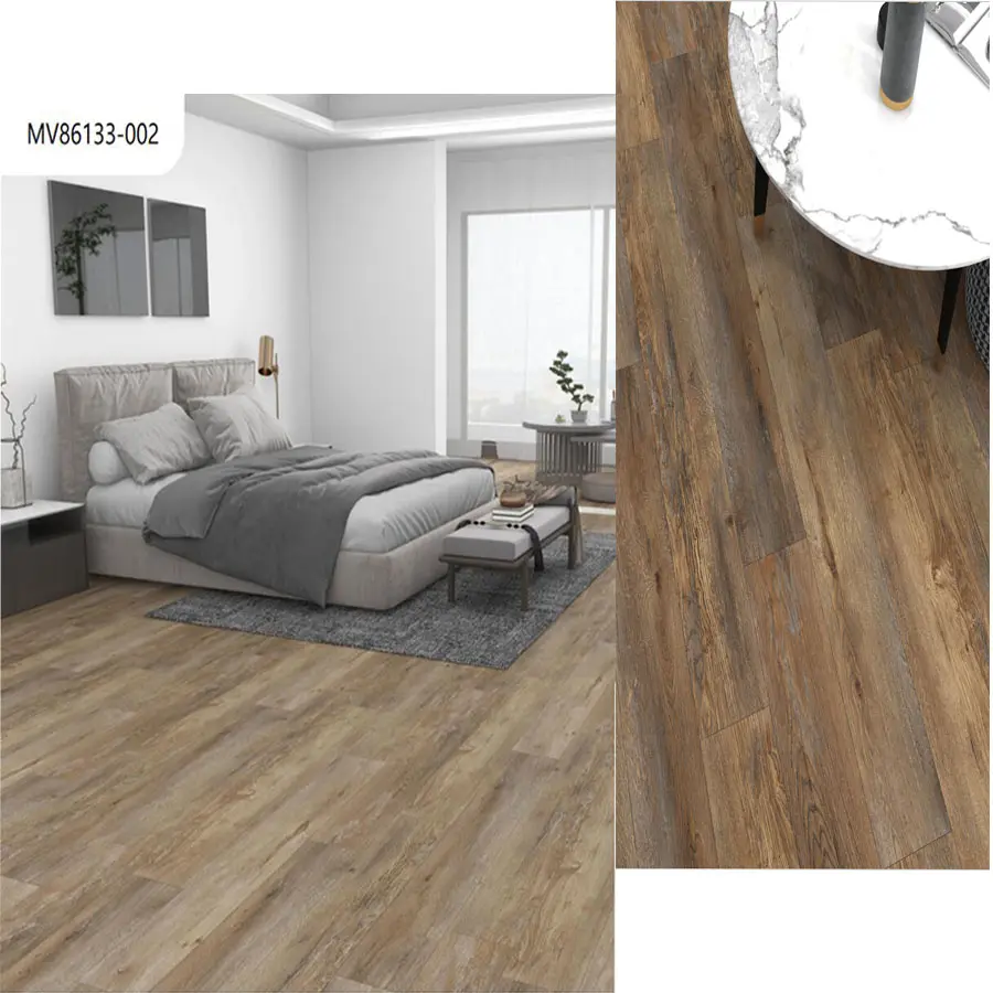 Parquet gris imperméable 5mm 5.5mm 6mm Plastique Eir 5g Click Lock SPC Flooring