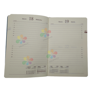 Stampa personalizzata A5 morbida copertina in pelle sintetica 2025 Notebook moda semplice a righe diario semplice Planner per studenti - Product Image 2