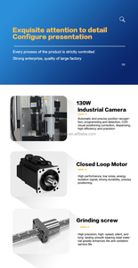 Distributore di colla XYZ Robot programma per Computer personalizzato a tre assi CCD Vision Camera automatica macchina per la distribuzione di colla - Product Image 4