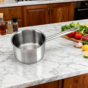 Nhà máy trực tiếp thân thiện với môi thép không gỉ Sauce Pan Bếp gas Tương thích cho nhà hàng nhà bếp sử dụng <span class=keywords><strong>Cookware</strong></span> sets - Product Image 5