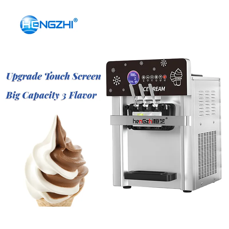HENGZHI 고품질 데스크탑 아이스크림 기계 상업용 소프트 서브 아이스크림 메이커