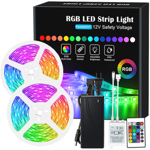 RGB <strong>LED</strong> Light 5050 12V <strong>LED</strong> Strip 10M DC <strong>Ruban</strong> <strong>LED</strong> RGB Waterproof LedStrip Light Neon Light 12V Power Adapter - Product Image 1