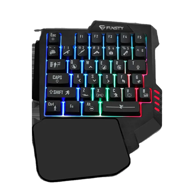 Keyboard Gaming Mini SATU Papan Ketik Ponsel, Keyboard Backlit RGB Berkabel untuk Ponsel 2022