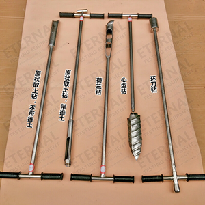 Dayanıklı kaliteli paslanmaz çelik üç bölge hırsız örnekleyici/çift tüp toprak örnekleyici - Product Image 6