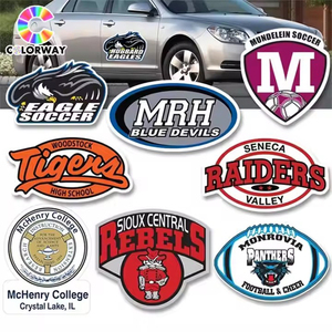 Custom 3D UV Transfer Stickers Advertising Use Cut Out Logo Car Stickers Windshield Adhesive Car Window <strong>Decal</strong> - Product Image 1