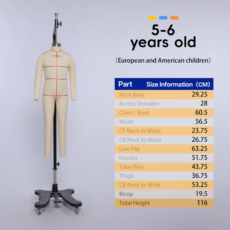 5-6 Years Old Kids Mannequin