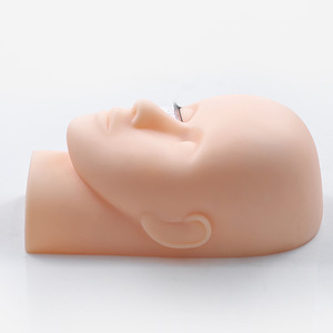 Eyelash Grafting Special Training Beauty Makeup Practice Quality Eyelash Grafting Mold Silicone Artificial Human Head Model - Product Image 1