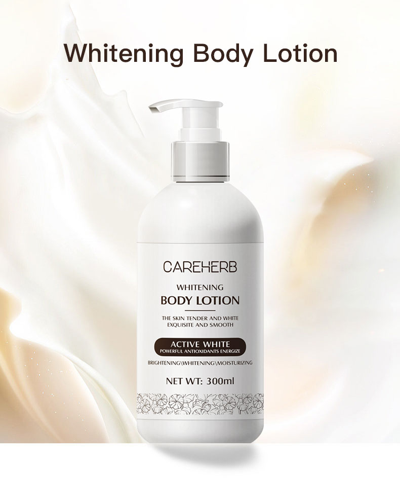 lotion pour le corps blanchissant la peau