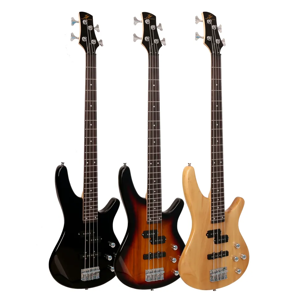 Instrumen musik profesional terlaris bass elektrik 4-string kualitas tinggi bass elektrik siswa bass grosir dengan harga murah