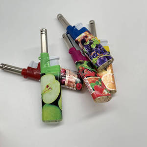 廉价透明厨房丁烷气体打火机经典设计烧烤野营塑料笔芯 - Product Image 1
