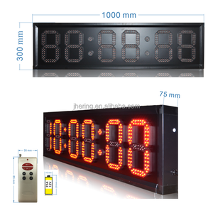 Jhering orologio da parete a Led elettronico a 7 segmenti con segno di cifre Timer per esterno in ferro da fermo montabile - Product Image 2