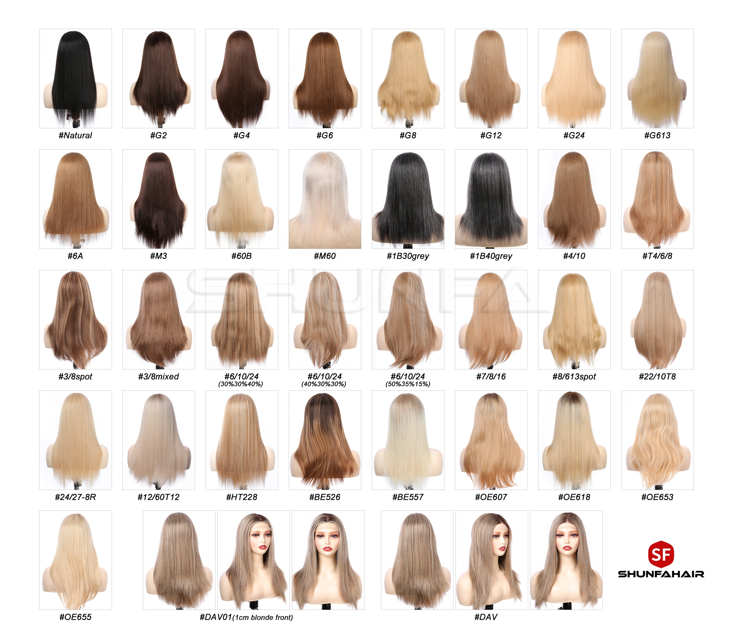 Diferentes colores