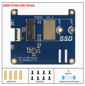 Raspberry Pi 5 modello B scheda di sviluppo ad alta velocità PCIe M.2 NVMe M.2 SSD espansione supporta Gen3 Transfer-PCIe M.2 NVMe Board