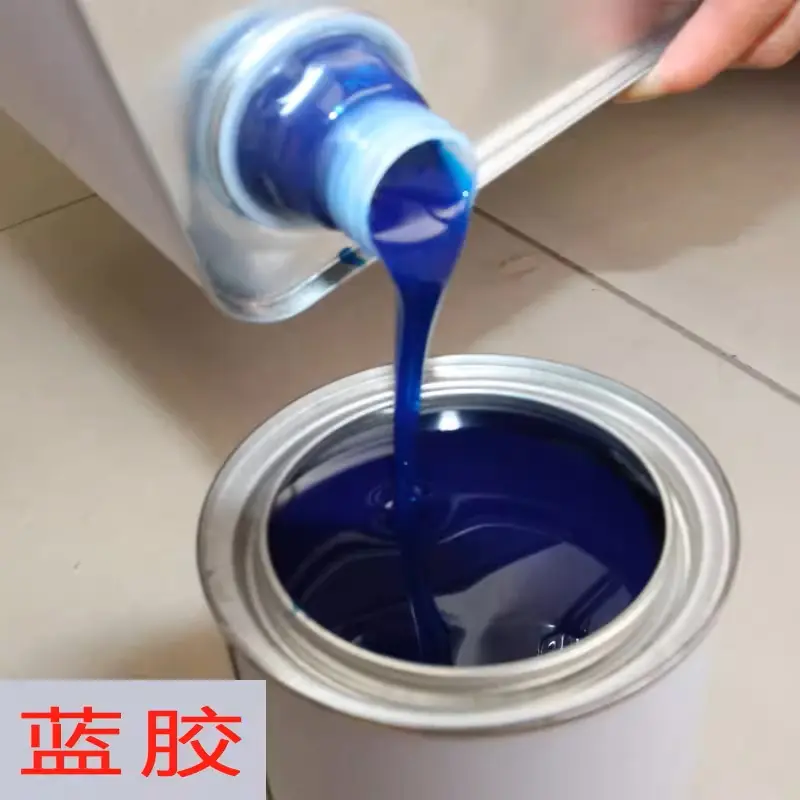 Car interior blue glue roof peeling off repair renovation modification color change high temperature glue with hardener