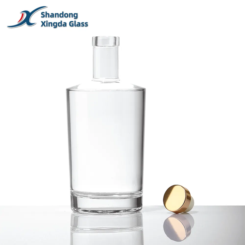Botella de cristal transparente de 500ml, 700ml y 750ml apta para el extracto de vino de agave, a buen precio