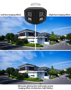 4MP H.265双镜头双智能相机应用双镜头检测IP相机灯光双向音频WiFi相机 - Product Image 5