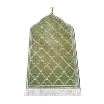 Huiran 도매 이슬람 양각 예배 담요 기도 깔개 카펫 매트 이슬람기도 깔개 세트