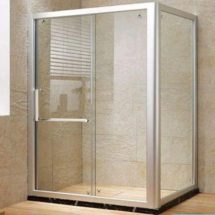 Pannello di vetro di sicurezza per porta scorrevole personalizzato personalizzato 12mm box doccia in vetro temperato prezzo all'ingrosso