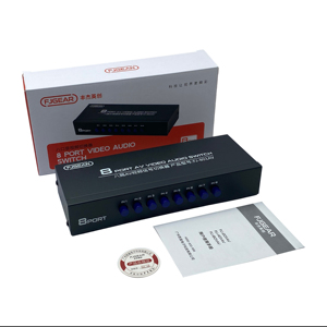 FJ-801AV Fjgear 8 PORT AV <strong>VIDEO</strong> AUDIO <strong>SWITCH</strong> 8K Eight in and One Out Manual Button <strong>Switch</strong> Two-way <strong>Switch</strong> - Product Image 5