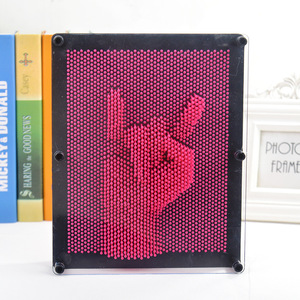 ของเล่นเด็ก Pinart 3D รูปร่าง Pin Art เข็มเด็ก Face ปาล์มรุ่น Pinart 3D โคลนมือโหมดเกมตลก Popper Fidget Pin - Product Image 6